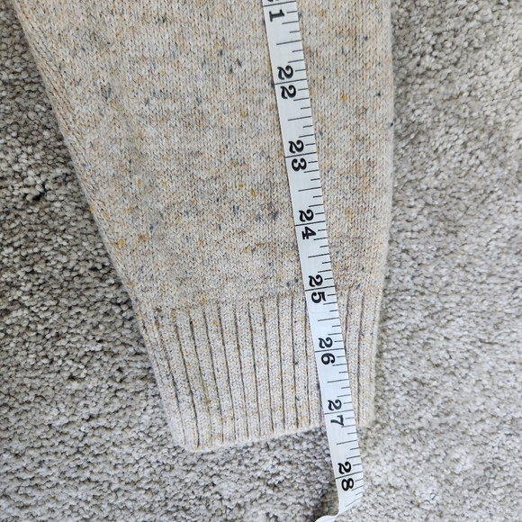 Men's Fisherman Heritage Preppy Cable Knit Beige Sweater Size Large Fine Knit - Picture 9 of 13